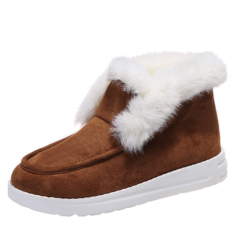 Women’s Snow Boots – Warm Winter Ankle Boots with Plush Fur Lining