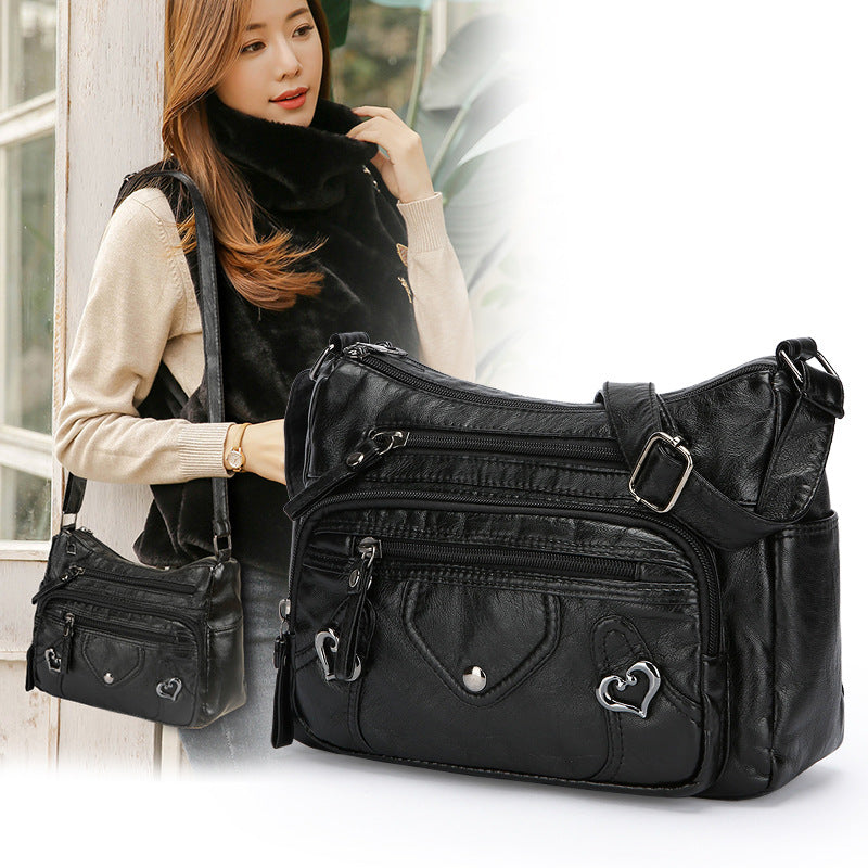 High-End Versatile Spacious Multi-Layer Crossbody Shoulder Bag for Everyday Use