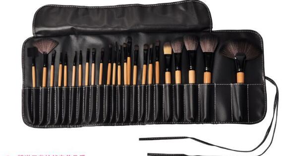 24 pcs 24-Piece Professional Makeup Brush Set – Cosmetic Brushes for Eyes, Eyebrows, Powder & Foundation