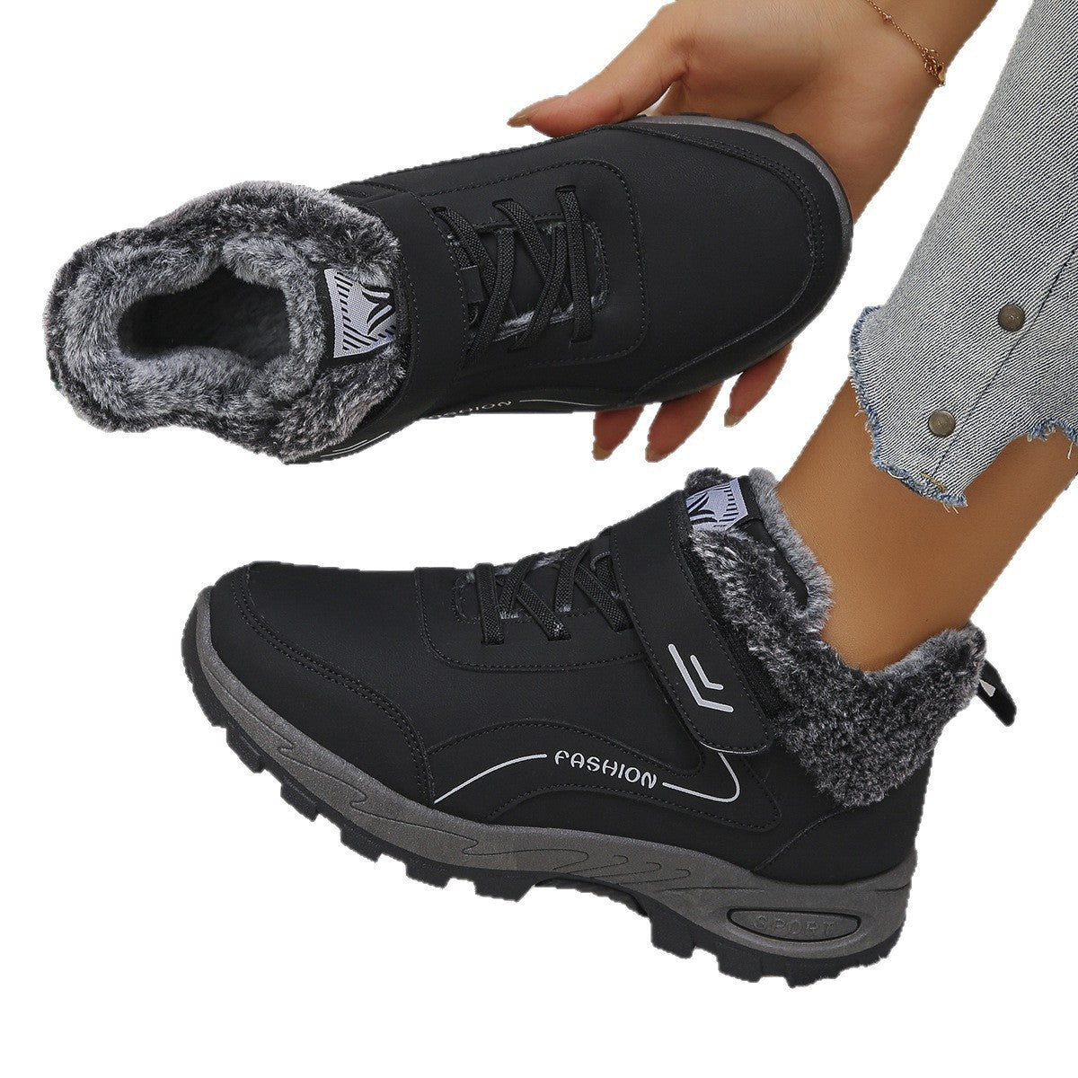 Women’s Winter Snow Fleece-Lined, Insulated, Warm Outdoor Cold-Weather Boots