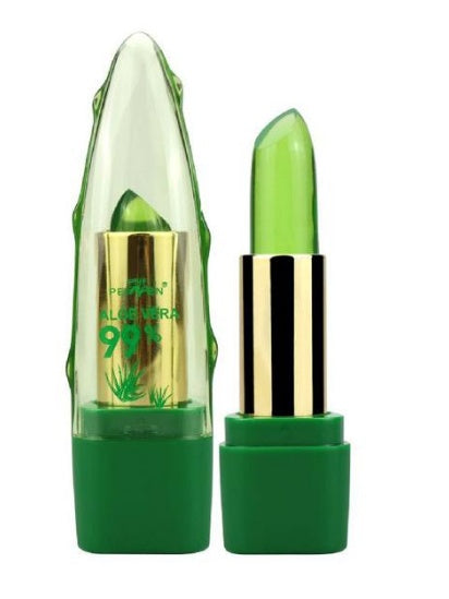 1PC Aloe Vera Color-Changing Lip Gloss, Moisturizing, Anti-Dry, Fine-Grain Lip Balm Care