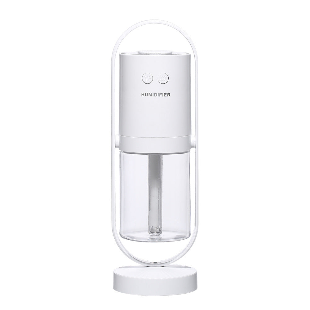 USB Ultrasonic Humidifier with Projection Night Light – Mini Air Purifier for Car & Office