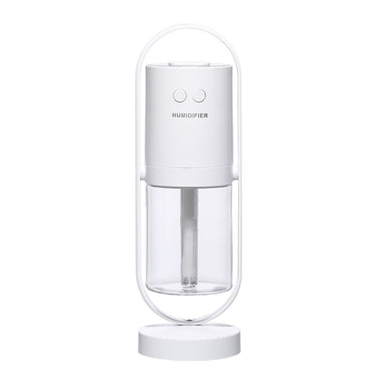 USB Ultrasonic Humidifier with Projection Night Light – Mini Air Purifier for Car & Office