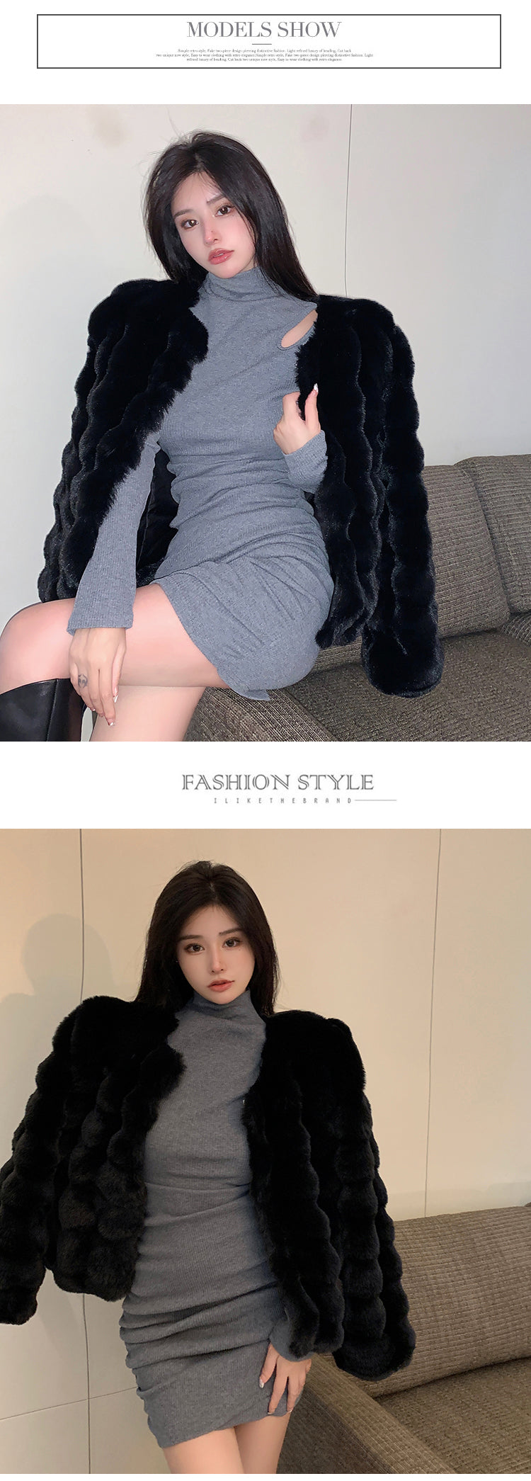 2024 Winter Fashion Faux Fur Coat Women Korea Fashion Warm Feather Coats Cardigan Short Outercoat Lady Party Elegant Outfits New