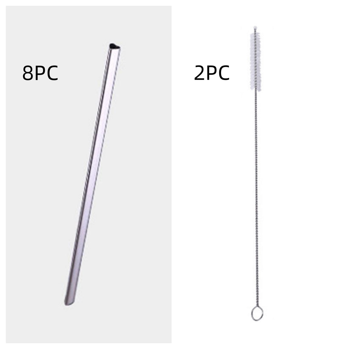 Set6 Heart-Shaped Stainless Steel Straw – Reusable Eco-Friendly Drinking Straw