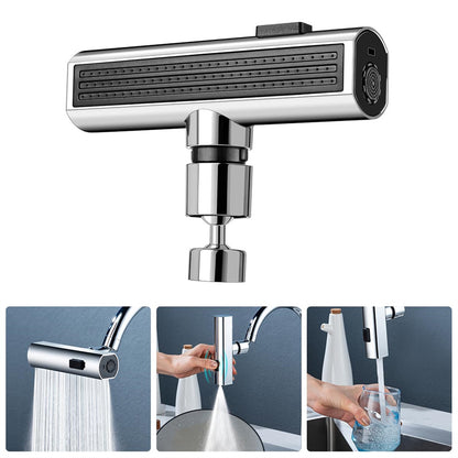 Kitchen Faucet Waterfall Nozzle – Splash-Proof, Rotating Bubbler & Extension