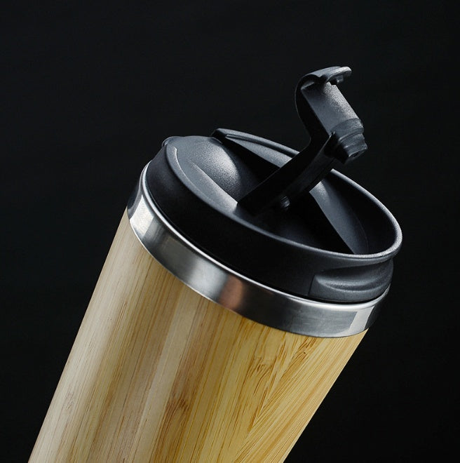 Bamboo Coffee Cup Reusable Mug (Hand Wash Only)