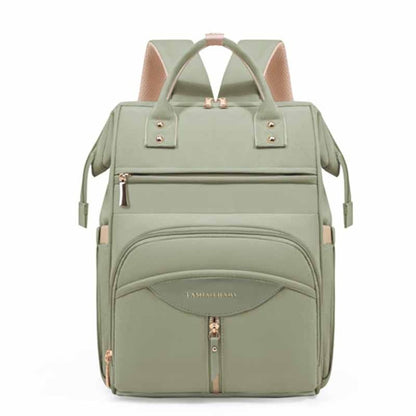 Green Mommy Diaper Bag – Multi-Functional Large Capacity Tote