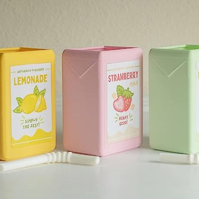 Kawaii Juice Box Resin Flower Pot | Cute Mini Planter for Succulents & Desk Decor