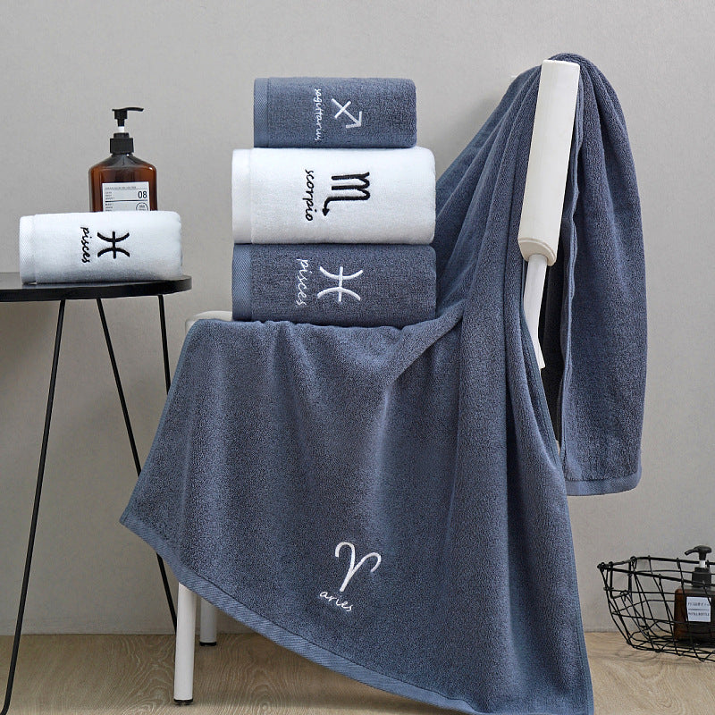 Cotton Constellation Towels Set – Soft, Absorbent Cotton Bath & Hand Towels