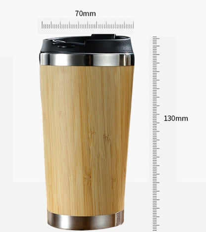 450ml Bamboo Coffee Cup Reusable Mug (Hand Wash Only)