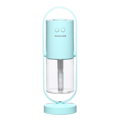 USB Ultrasonic Humidifier with Projection Night Light – Mini Air Purifier for Car & Office