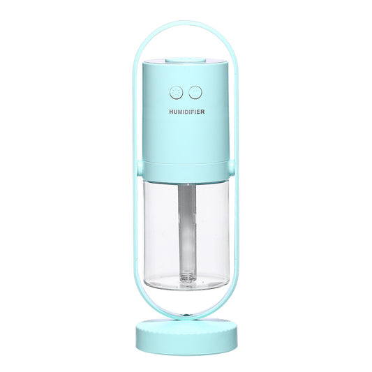 USB Ultrasonic Humidifier with Projection Night Light – Mini Air Purifier for Car & Office