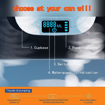 Automatic Water Dispenser with Stand – Rechargeable Desktop Water Pump