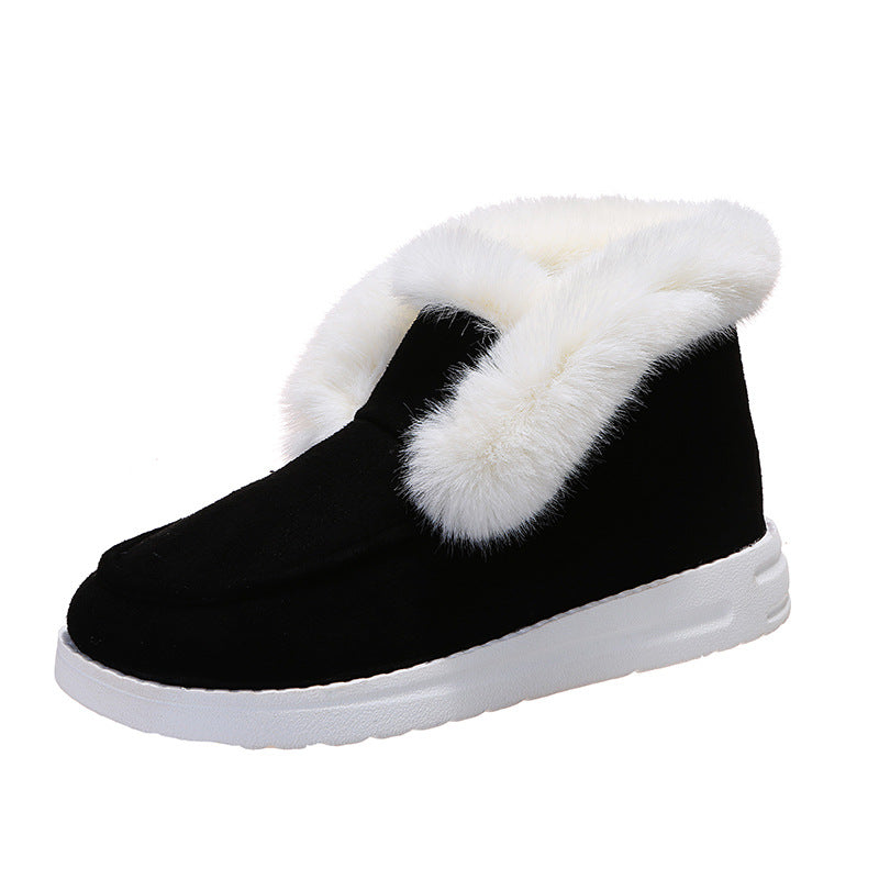Women’s Snow Boots – Warm Winter Ankle Boots with Plush Fur Lining