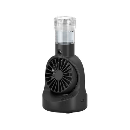 Portable Handheld Mist Spray Fan, USB Rechargeable, 4-Speed Cooling