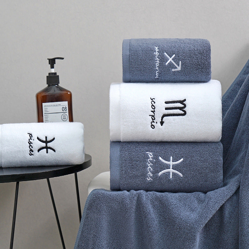 Cotton Constellation Towels Set – Soft, Absorbent Cotton Bath & Hand Towels