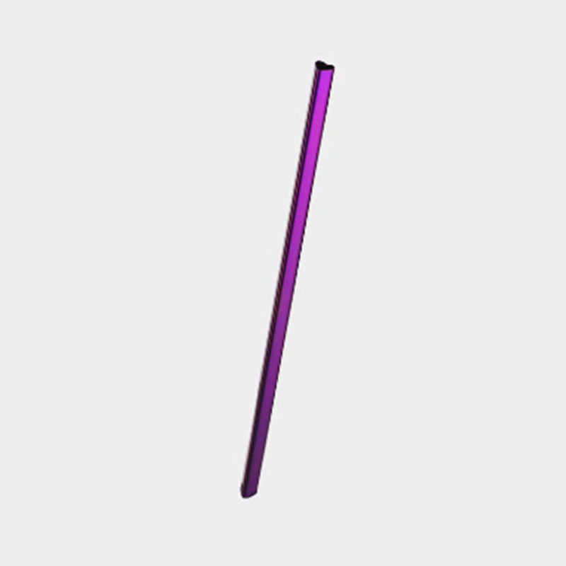 Purple Heart-Shaped Stainless Steel Straw – Reusable Eco-Friendly Drinking Straw