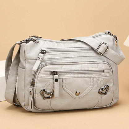 High-End Versatile Spacious Multi-Layer Crossbody Shoulder Bag for Everyday Use
