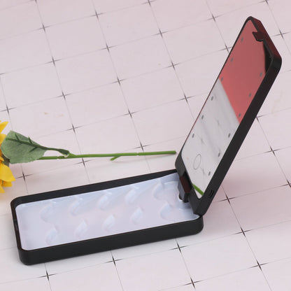 Foldable Rotating LED Cosmetic Mirror – Travel-Friendly Vanity Mirror