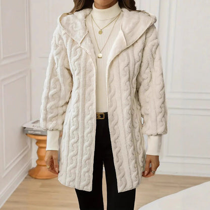 Women’s Autumn & Winter Furry Coat – Warm Plush Outerwear