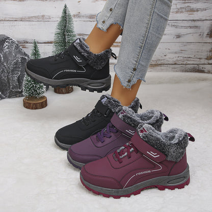 Women’s Winter Snow Fleece-Lined, Insulated, Warm Outdoor Cold-Weather Boots