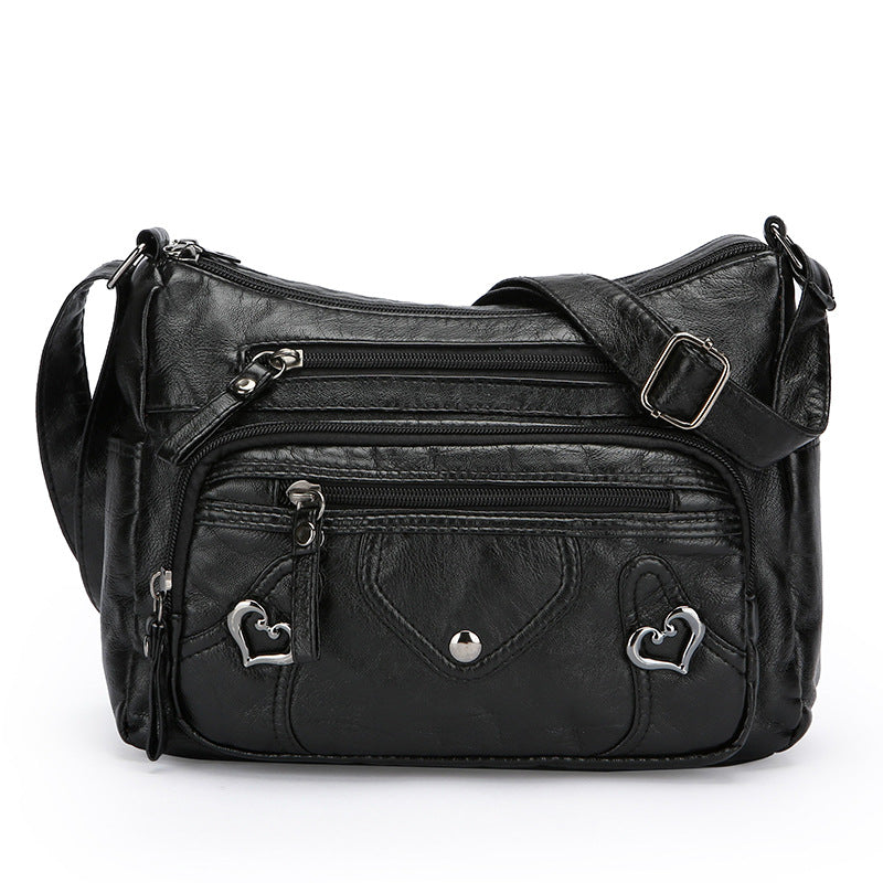 High-End Versatile Spacious Multi-Layer Crossbody Shoulder Bag for Everyday Use