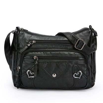 High-End Versatile Spacious Multi-Layer Crossbody Shoulder Bag for Everyday Use