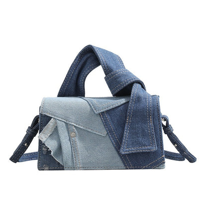 Blue Single Bag Women’s Denim Crossbody Bag – Simple, High-End Look, Versatile Fashion Shoulder Bag