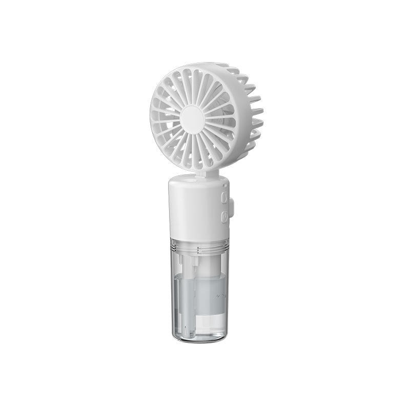 F2 Spray Fan White Hand held Spray Fan Portable Handheld Mist Spray Fan, USB Rechargeable, 4-Speed Cooling