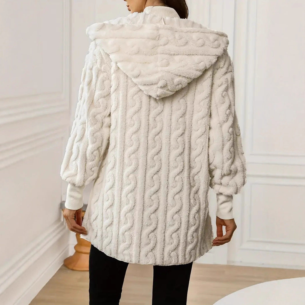 Women’s Autumn & Winter Furry Coat – Warm Plush Outerwear