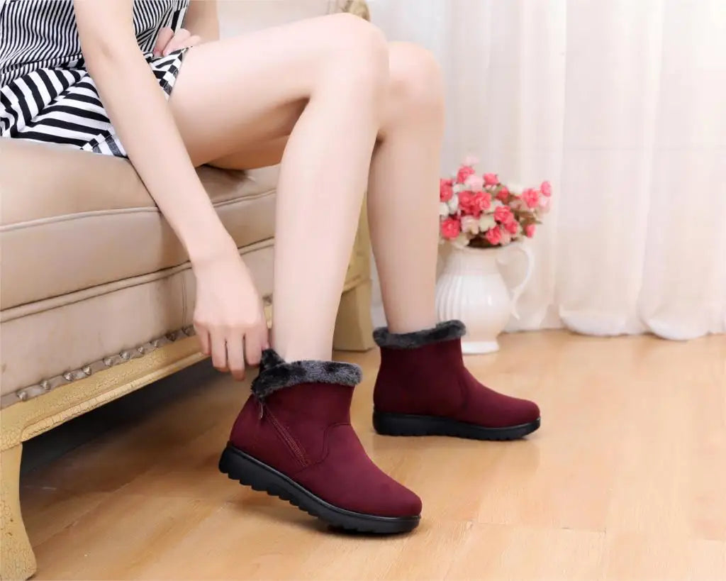 New Women Winter shoes Snow Boots women Super Warm cheap Sneakers Ankle Boots mother shoes big size shoes factory st480