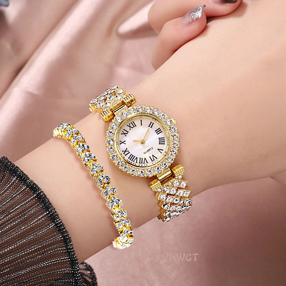 New stock! ! Women Bracelet Watches Steel belt Love Steel belt Rhinestone Quartz Wrist Watch Luxury Fashion Watch for women