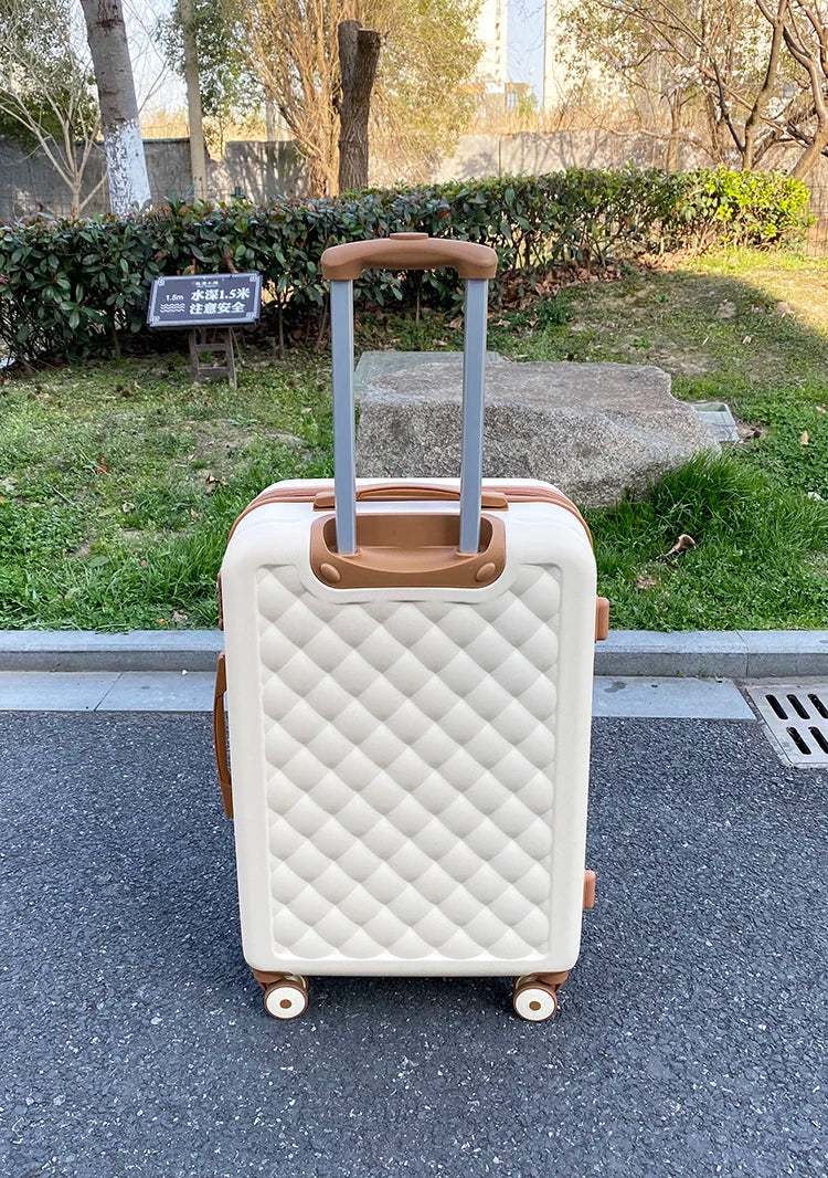 New fashion travel luggage universal wheel ins popular 20/24/26 checked trolley suitcase 20-inch boarding password luggage