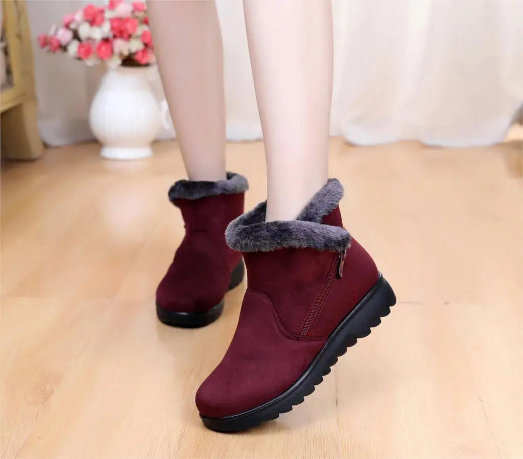 New Women Winter shoes Snow Boots women Super Warm cheap Sneakers Ankle Boots mother shoes big size shoes factory st480