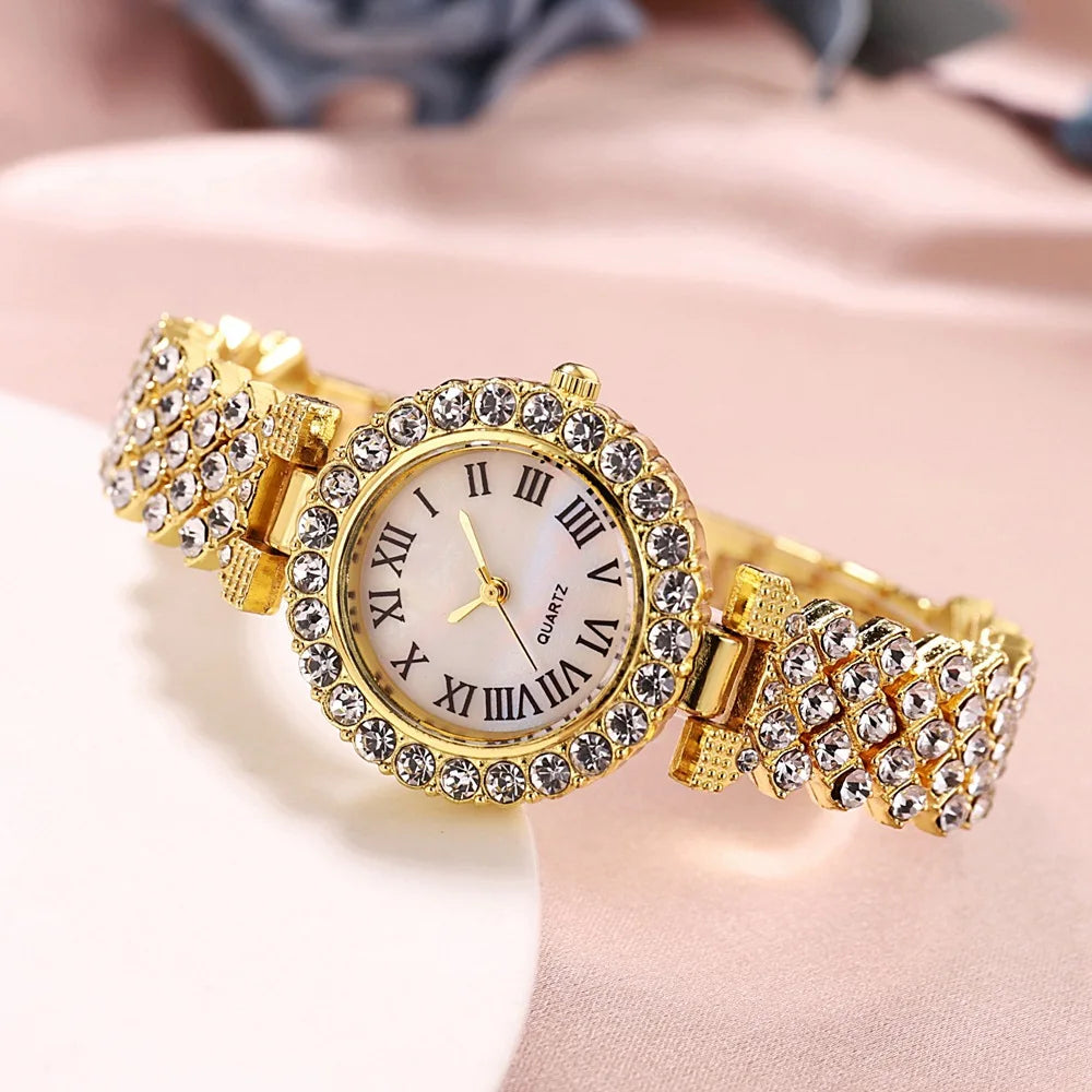 New stock! ! Women Bracelet Watches Steel belt Love Steel belt Rhinestone Quartz Wrist Watch Luxury Fashion Watch for women