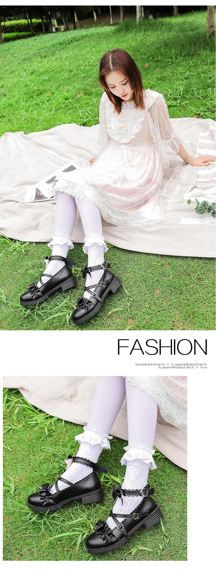 Lolita Shoes Kawaii Shoes Loli Little Bat Style Bowknot Demon Dark Goth Punk Platform Cosplay LoliShoes High Heel 5.5cm