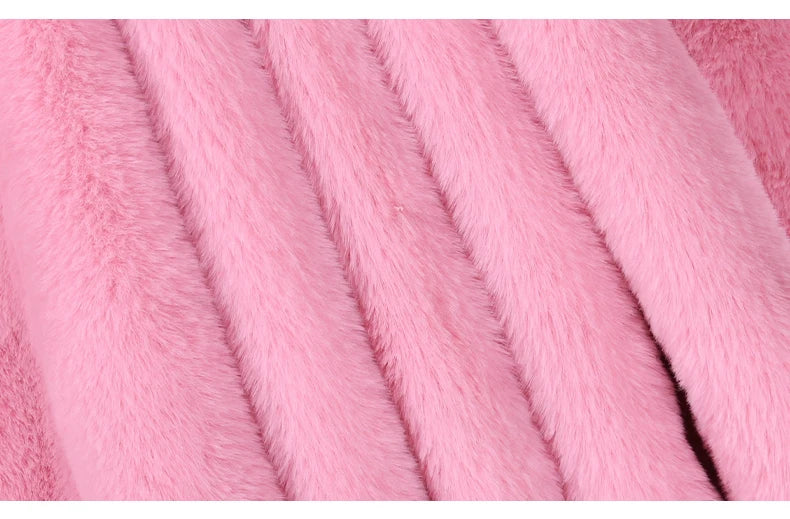 Nerazzurri Fluffy Loose Warm Soft White Faux Fur Coat with Flare Sleeve furry jacket 2022 fashion autumn winter women clothes