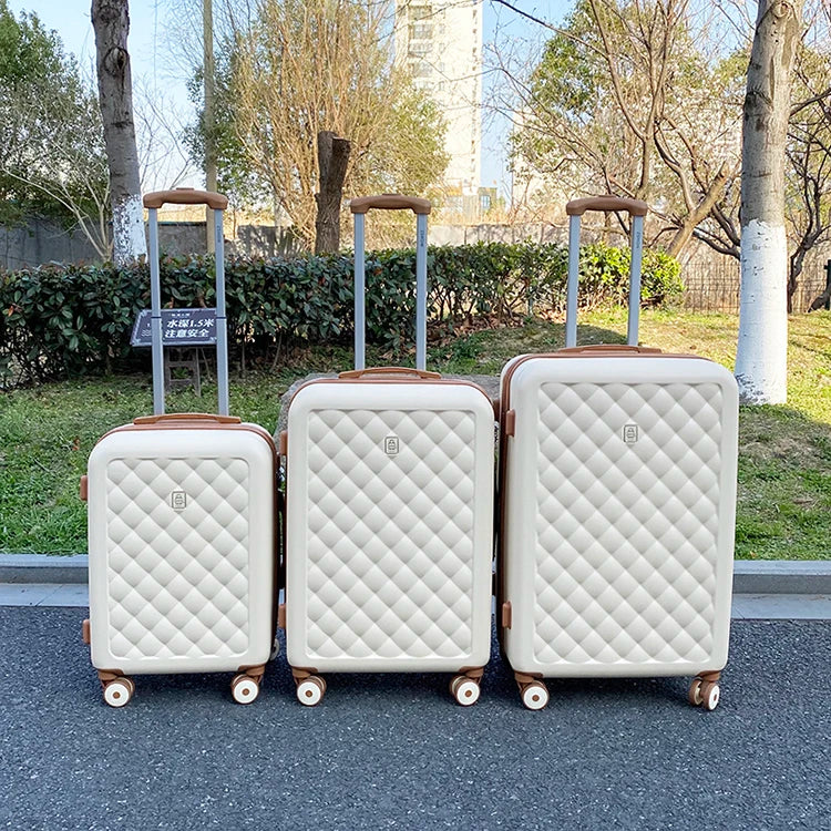 New fashion travel luggage universal wheel ins popular 20/24/26 checked trolley suitcase 20-inch boarding password luggage