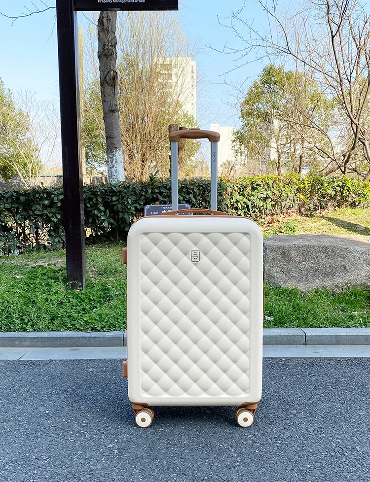 New fashion travel luggage universal wheel ins popular 20/24/26 checked trolley suitcase 20-inch boarding password luggage