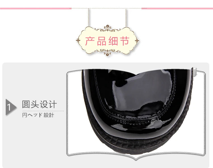 2022 Jk Uniform Lolita Shoes College Style Student Tea Party Goth Thick Bottom Shoes Cos Lolita Sponge Cake Sweet Girls Shoes