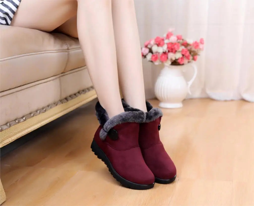 New Women Winter shoes Snow Boots women Super Warm cheap Sneakers Ankle Boots mother shoes big size shoes factory st480