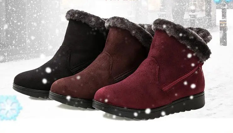 New Women Winter shoes Snow Boots women Super Warm cheap Sneakers Ankle Boots mother shoes big size shoes factory st480