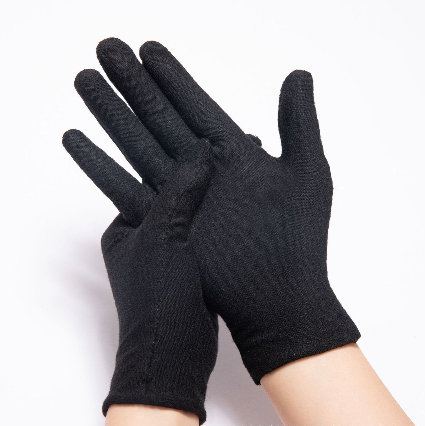 1pair Black Cotton Gloves Formal Work Uniform Dirt-resistant Work Gloves Etiquette Art Handling Crafting Jewelry Magician Gloves