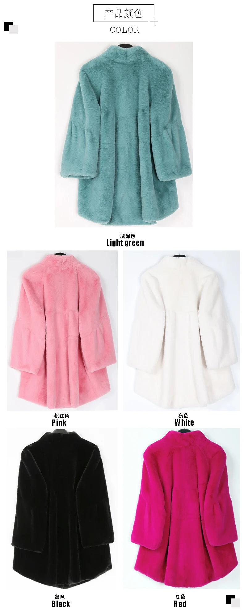 Nerazzurri Fluffy Loose Warm Soft White Faux Fur Coat with Flare Sleeve furry jacket 2022 fashion autumn winter women clothes