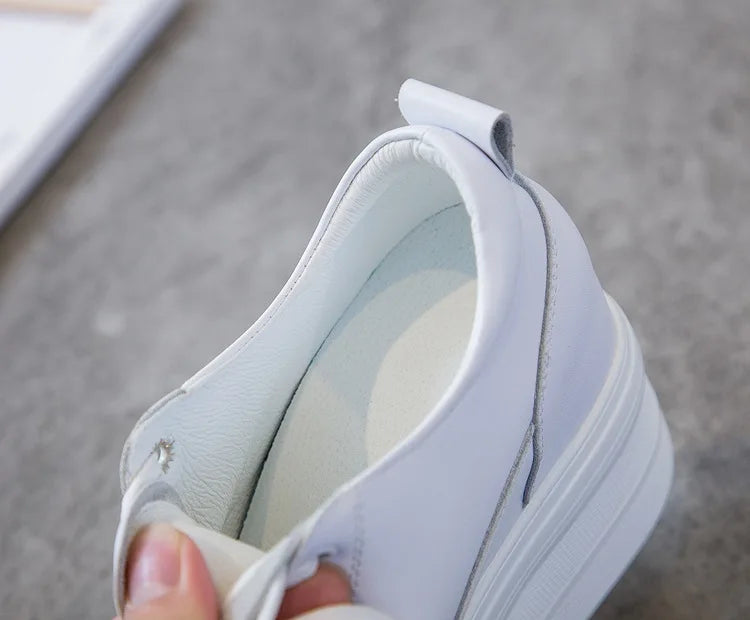 White Luxury Designer Sneakers On Platform Sports Shoes For Women 2023 New Fashion Thick Bottom Wedding Shoes High Heel 11cm