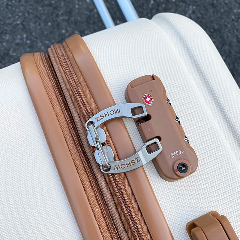 New fashion travel luggage universal wheel ins popular 20/24/26 checked trolley suitcase 20-inch boarding password luggage