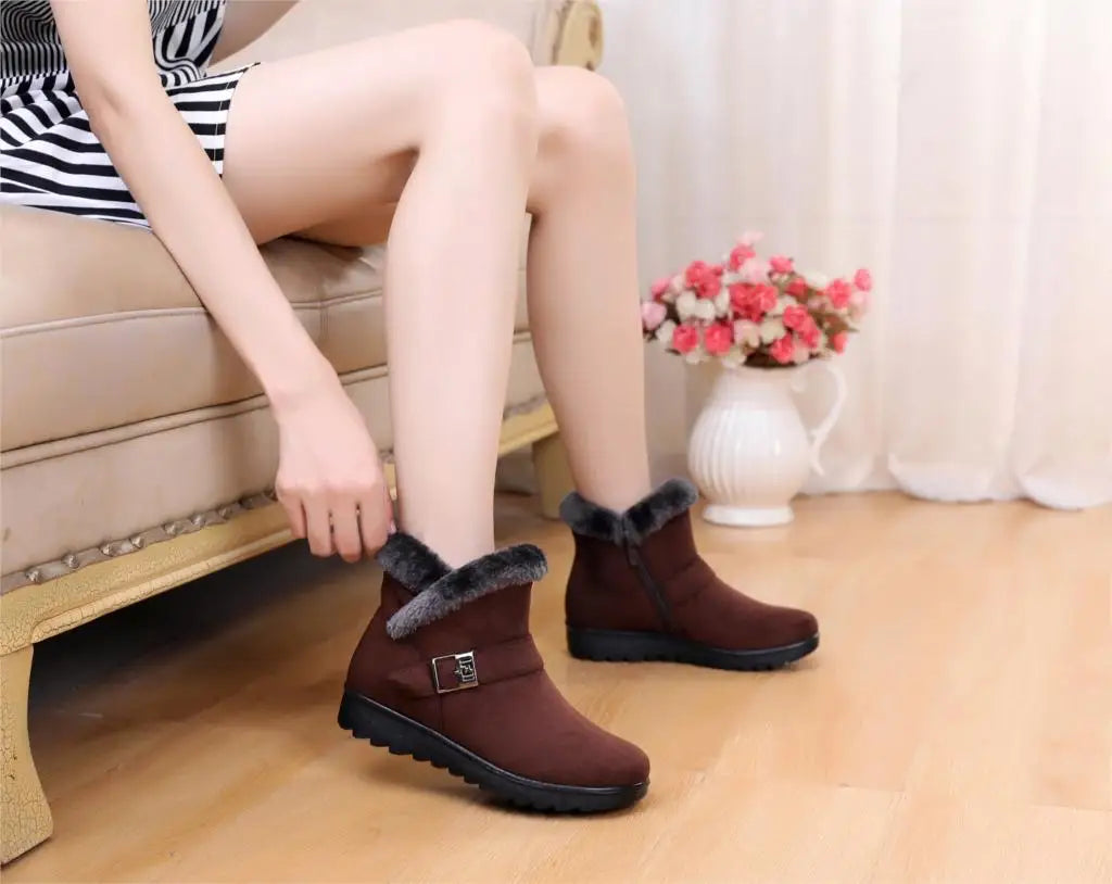 New Women Winter shoes Snow Boots women Super Warm cheap Sneakers Ankle Boots mother shoes big size shoes factory st480