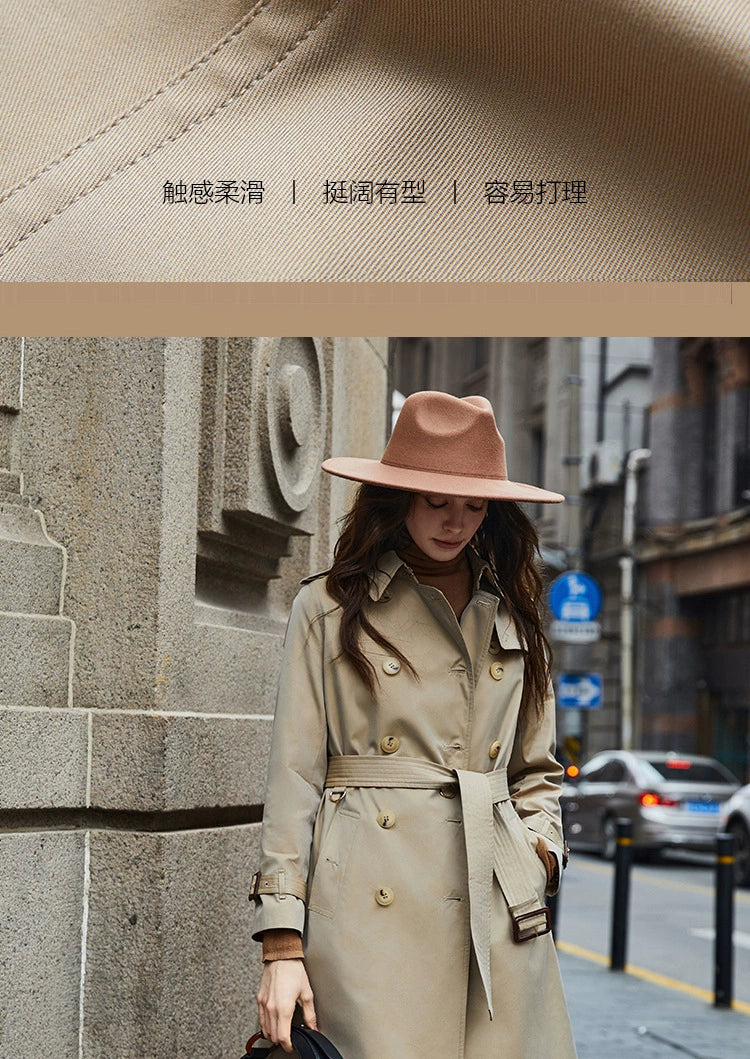 SOURCE Factory Dfvf Quanzhixian Chameleon Chelsea 2.0 Long Trench Coat Waterproof Anti-Wrinkle Elegant British