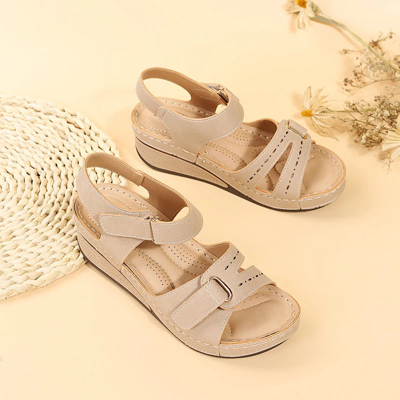 Summer Women Sandals Shoes Plus Size Sandals Woman Party Sandals Ladies Wedge Shoes For Women Soft Footwear Women Sandal Female